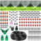 Garten BewässerungsSystem,158Pcs Garten Bewässerung Kit,40m Automatische bewässerung DIY -Bewässerungssystem mit einstellbarer Sprühdüse,Gartenbewässerung für Landschaft, Gewächshaus,Flower Bed