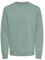 Herren O&S Basic Sweatshirt Regular Fit Pullover Langarm Jumper Sweater Shirt ohne Kapuze ONSCERES, Farben:Pastell-Grün, Größe:L