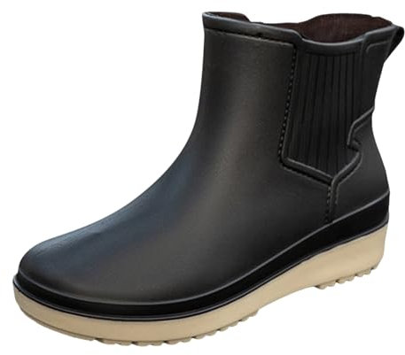 WKAYsIV Stivali Gomma Donna Bassi Pioggia Impermeabili e Confortevole Alti da Scarpe Femminile Uomo 41 39 14.99