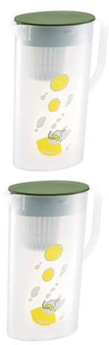 TOPBATHY 2 Pz Bottiglia D'acqua Fredda Pentola Di Acqua Calda Fredda Brocche D'acqua Con Coperchi Brocca Per Bevande Con Coperchio Brocca D'acqua Per Frigorifero Succo Di Ghiaccio Plastica