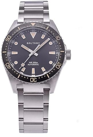 NIADI Baltany Classic Dive Herren-Armbanduhr, Edelstahl, NH38, automatisch, mechanisch, Sport-Armbanduhr, V 2