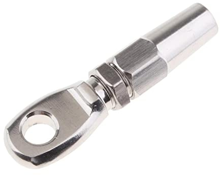 JicSuXi Cables de Acero Inoxidable de 6 Mm con Extremos Sin Engaste Y Compresión