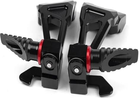ZUKPHBWYWK Repose-Pieds Moto pour Yama&ha pour YZF-R6 2006-2016 pour YZF R6 Moto Repose-Pieds Antidérapants Pédale Repose-Pieds Passager Arrière Kit De Montage(2)