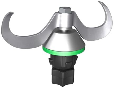 WPPQWP Couteau mélangeur pour Thermomix TM5 et TM6, couteau à pétrir en acier inoxydable (2 lames), accessoires Thermomix, mélange rapide, nettoyage rapide, il ne reste pas de résidus de pâte