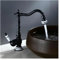 ZCCZJS Antike gebürstete Becken Wasserhahn Badezimmer Waschbecken Mixer Wasserhahn Messing und Porzellan Wasserhahn 360 Spin 9066AP (Farbe: EIN Stil Antiquitäten)