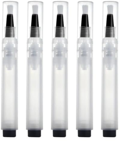 Brosse à Stylo de Peinture retouche Remplissage, 5 pcs 6 ML la Touche Visible, Rechargeable Portable pour Murs, planchers en Bois, armoires, fenêtres, Portes