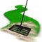 Rasenplanierer,Rasenrakel , 41 x 25 cm, 183 cm Stiellänge, Edelstahl, Verstellbarer Stiel, Professionelles Rasenpflegewerkzeug für Garten, Golfplatz und Farm