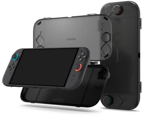Spigen Thin Fit 360 Hard Shell Case Compatible with Nintendo Switch 2 2025 with Full-Coverage Protective Design – Black