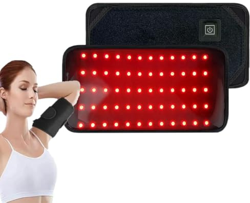 LUCKKY Nurasculpt Arm Bands, NuraBeam Pro Armband, Nurasculpt Arm-Bänder Pro, Rotlichtlampe Gürtel, Massagegürtel für die Taille, 660nm & 850nm Rotlicht Armwickel mit Timer, Verstellbare Armtrimmer