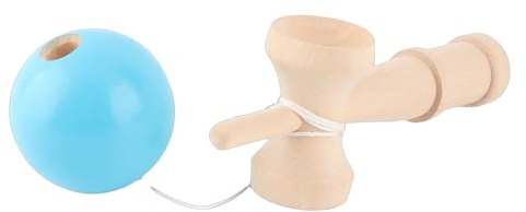 Masyrt Tragbares Kendama-Spielzeug aus Holz, Verbessert die Hand-Auge-Koordination, Verfolgt den Ball Einfach mit den Augen, für Hochzeit, Geburtstag, Abschlussfeier, Gruppenspiel, (Grün)