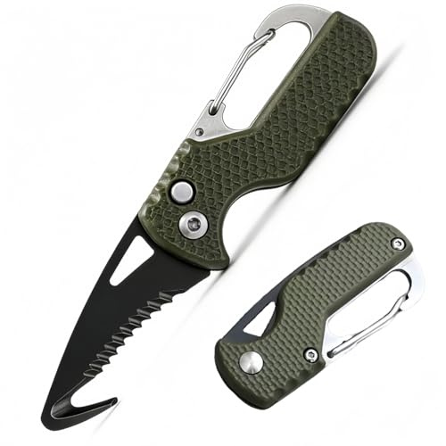 Multi Mini Pocket Safety Box Cutter, Folding Paper Cutter Small Pocket-Sized Box Opener Miniature Open Stays Sharp Longer for Packages Cardboard