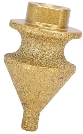 KIMISS Step Chamfer Drill Bit for Tile Marble, 10- Multi Layer Tapered Cone Reamer - Heavy Duty Emery Brazed Tool