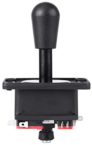 XCHYEAM Joystick d’ de style américain durable avec microinterrupteur, joystick 8 voies de qualité compétition pour panneaux de commande en bois et en métal, remplacement de manche