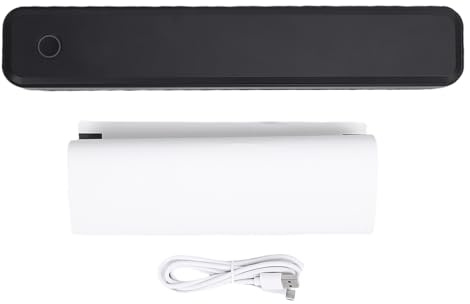 Garosa Impresora Térmica Portátil Inalámbrica sin Tinta de 203 dpi para Tamaños A4, A5 y Carta de EE. UU. con Batería de 2600 MAh y Ancho de Impresión de 208 Mm para el Hogar, la