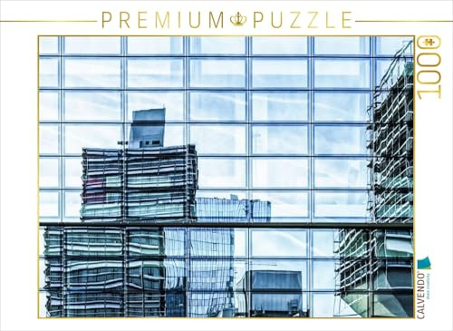 CALVENDO Puzzle EIN Motiv aus dem Kalender Frankfurts Architekturen - Spiegelbilder der Bürostadt Niederrad | 1000 Teile Lege-Größe 64 x 48 cm Foto-Puzzle für glückliche Stunden