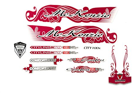 Fahrrad Dekor Satz Aufkleber Rahmen Girl Lady Bike Sticker Mc Kenzie Rosa Violett