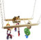 UEETEK Hamster Parrot Climbing Bridge Ladder Swimg Playground for Gerbil Rat Mouse Small Animal