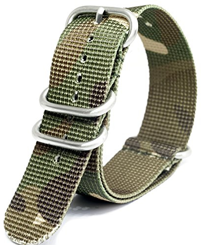 Praetorian® DiverTec Extrem Zulu NATO Armband - Camouflage Woodland 22mm