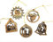 Bethlehem Gifts TM Weihnachtsbaumschmuck aus Olivenholz, lasergeschnitzt, 5 Stück