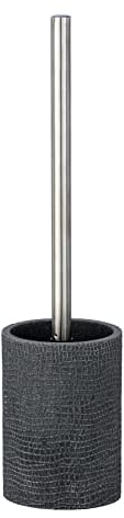 WENKO Toilettenbürste Peanut Anthrazit, Grau, 37 x 9.5 x 9.5 cm