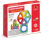 Magformers Basic Plus 30-teiliges Spielzeug-Set, Regenbogenfarben, pädagogische magnetische geometrische Formen, Fliesen, Bausteine, STEM-Spielzeug-Set, ab 3 Jahren