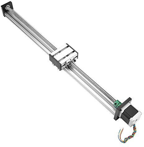 Linearschiene, 500mm Hochwertiger Langtischantrieb Kugelumlaufspindel Linearschlitten mit 42 Schrittmotor für Präzisionsmessgeräte, Automatisierungsgeräte