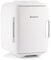 Subcold Classic4 Mini Fridge - Cooler & Warmer | 4 Litre/6 Cans | AC+USB | Portable Small Fridge for Skincare, Bedroom, Dorm, Car, Travel (White)