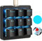 Koolertron Einhändige Mechanische Makro Tastatur, LED Hintergrundbeleuchtung Tragbare Mini Einhand Mechanische Gaming Tastatur OSU! mit 9 voll Programmierbare Tasten(Black/Blue Backlit/Red switches)