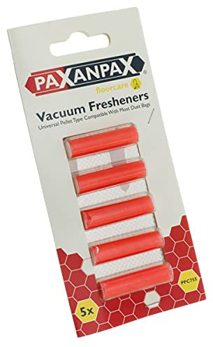 Paxanpax PFC755_4 Air Fresheners for Numatic Vacuum Cleaners, Red Pellet Type (Pack of 5), Plastic