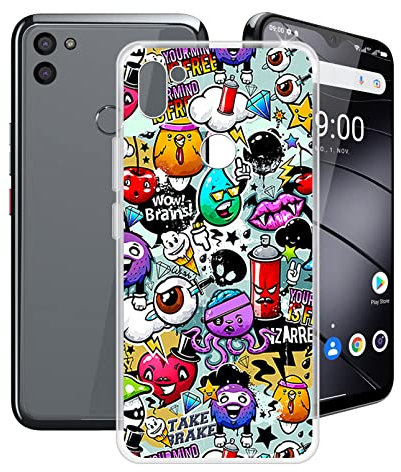 HHUAN Hülle für Gigaset GS5 (6.30), Transparent Anti-Kratzen Weiche Silikon Handyhülle Tasche, Stoßfest TPU Bumper Schutzhülle Case Cover für Gigaset GS5 - XS40
