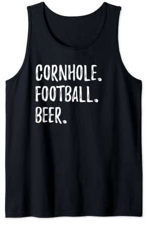 Cornhole Fußball-Bier, niedlich, lustig Tank Top