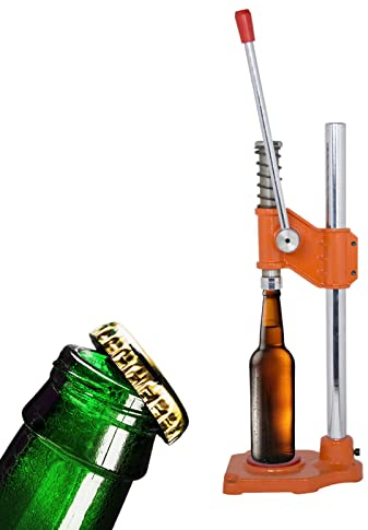 json2xml Machine De Capsulage De Bière Manuelle, Capsuleuse Manuelle Polyvalente, 26~29mm, pour Couronne/Bouteille De Bière/Bouchon De Bouteille en Verre, 10 Pièces/Min