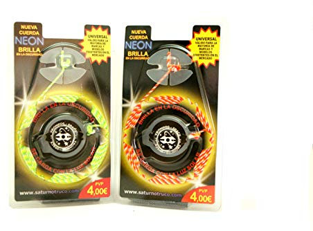 TROMPOS SPACE LUMINISCENTE Gerardo Montero y Javi De María Cuerda Luminscente para Trompo, Color Naranja, Mediano (CUERLUMINJ) 1 Unidad