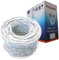 JUSTOP CAT 6 305M Ethernet Cable Solid 23AWG Cat6 FTP Foil Shielded Twisted Bulk Network Wire CCA Conductor For Indoor And Outdoor Use (White)