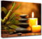 CXHOSTENT Zen Wandbild Zen Steine Kerzen und Bambus Leinwand Kunstdrucke Badezimmerbilder für Yoga Massage Meditation Spa Raumdekoration (A, 70.00 x 105.00 cms)
