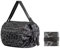 muqqa Faltbare Einkaufstaschen/Shopping Bag/Wiederverwendbare Einkaufstasche/Carry Bag/Kapazität Mehrzweck-Aufbewahrungstasche(schwarzes Leopardenmuster)