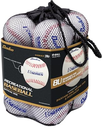 Baden | All Level R-Series | Recreation Practice Baseballs | Youth | Bag of 12