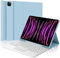 WINCHKING Tastiera per iPad Pro 12.9 con Touchpad, Custodia con Tastiera per iPad 12,9, Cover QWERTY Bluetooth Magnetica Keyboard per ipad pro 12.9 pollici 6/5/4/3 Generazione, Azzurro