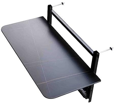 FLYIFE Decktisch, Balkongeländer, Hängetisch, wandmontierte Beistelltische, höhenverstellbare Geländertische für Deck, Fensterbank-Geländerschreibtisch, Balkon und Verschiedene Geländer, Esstische