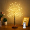 Kinamy Led Baum Lampe, Lichterkette Baum 108 LED Lichterbaum Innen 8 Modi, Leuchtbaum Warmweiß mit Fernbedienung, USB/Batteriebetrieben, Verstellbare Äste Led Deko Weihnachtsdeko
