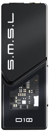 S.M.S.L D10 Kopfhörer-Verstärker USB tragbar Dac mit 3,5mm und4,4mm Balacnced Dual Jack Mini Audio Verstärker-Ausgänge unterstützt 500mW 16Ω DSD256 PCM32Bit/384kHz Hi-Res Kopfhörer-Verstärker(Schwarz)