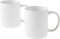 Cerámica, 2 tazas en blanco para sublimación infusible ink para taza prensa, 355 ml