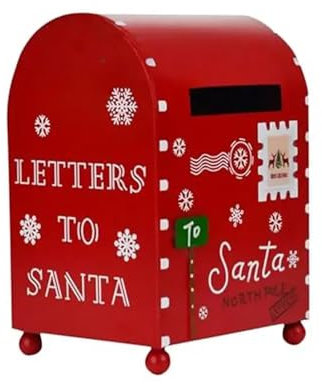 HWJFDC Boite Aux Lettres Boîte aux Lettres de Livraison Boîte aux Lettres de Noël Décoration de Noël Boîte aux Lettres for Jardin Porte d'entrée Décoration de fête de Mariage