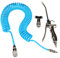 YOTOO Heavy Duty Truck Air Duster Gun with 5 Metre Polyurethane Recoil Air Hose Kit for Lorry Truck Car, Blue