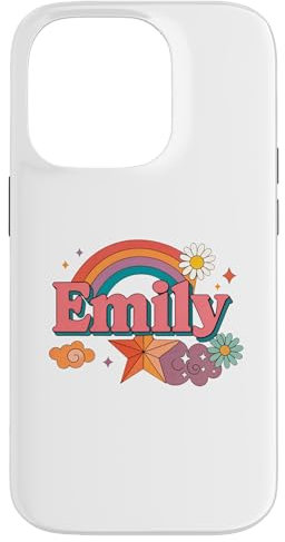 iPhone 14 Pro Emily Retro Vintage Personalized Name Giftss Idea Case
