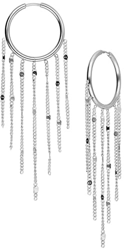 Wildcat Ohrringe - Tassle Hoops Pairs - Roségold - Chirurgenstahl 316L - wasserfest, langlebig, hautverträglich