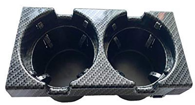 Yurefax Porte-gobelet de voiture en Fiber de carbone, for BMW, E46 M3 coupé berline Touring série 3 1998 2000 2001 2003 2005 51168217953 51 16 8 217 953 Porte-gobelet pour console centrale de voiture(