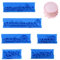 6Pcs Cake Words Stamp Cake Writing Tools Happy Birthday Stencil Congratulation Anniversary Birthday Handwritten Letter Cutter Set Printed Stamp Bakery Supplies for Cake (8Pcs Blue)