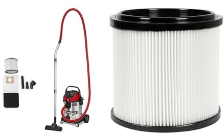 Einhell Nass-Trockensauger TE-VC 2580 SACL (1100 W, 200 mbar Saugleistung, 25 L Behälter, Staubschutzklasse L, HEPA-Filter, Filterreinigung, Automatiksteckdose, inkl. Zubehör)