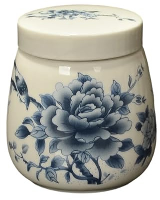 Nybhyjka Eierkocher, 220 ml, Retro-Küchendekoration, Keramik-Eierkocher mit Deckel, für Zuhause, Küche, Schlafsaal, Wohnung, Hotel, Unternehmen, Miete